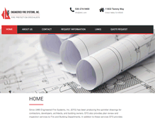 Tablet Screenshot of engineeredfiresystems.com